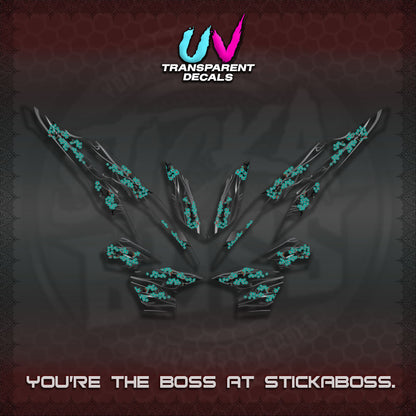 CLICK 125 V2 UV TRANSPARENT DECALS (2026 NEW SAKURA WIND)STICKER DECALS By STICKABOSS