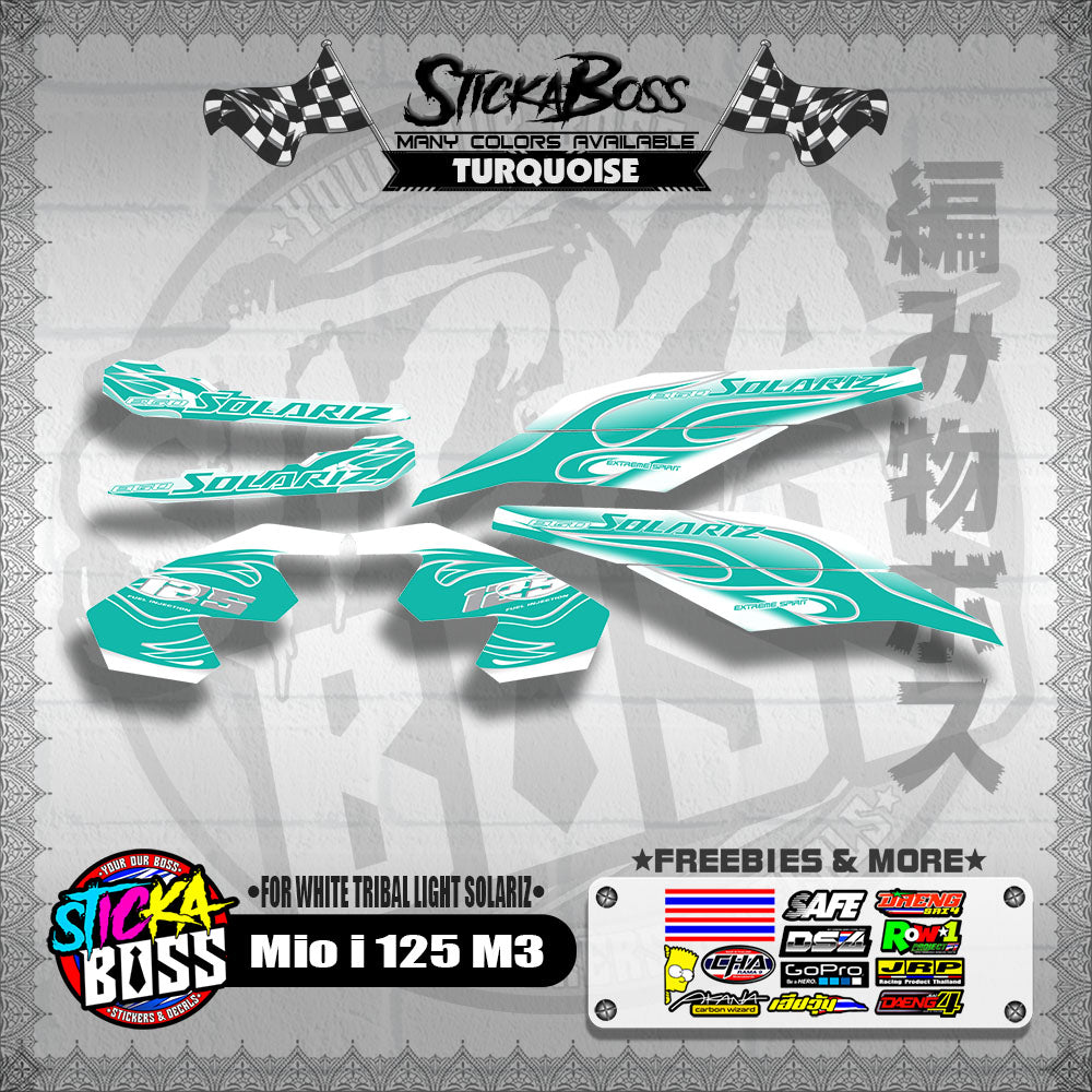 MIO I 125 M3 DECALS ( FOR WHITE TRIBAL LIGHT SOLARIZ )【WITH FREEBIES】