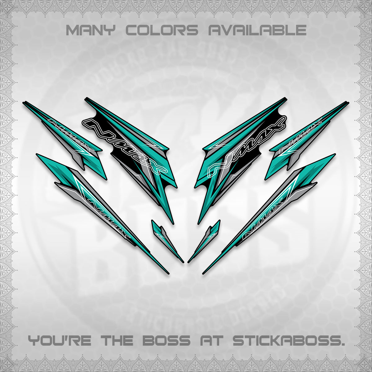 NMAX V2 DECALS (2024 NM 00-A1 STYLE) STICKER DECALS By STICKABOSS