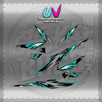 TRANSPARENT BEAT 110 V3 INDO-MALAY CONCEPT (STRIPING MOTIF DESIGN) STICKER DECALS for STICKABOSS