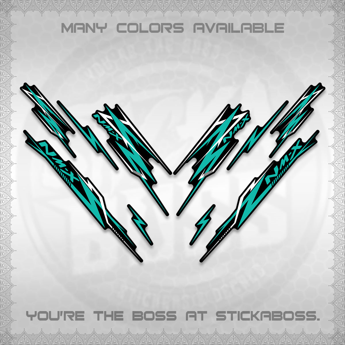 NMAX V2 DECALS (2024 NM A8 STYLE) STICKER DECALS By STICKABOSS