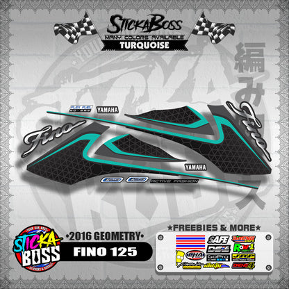FINO 125 DECALS ( 2016 GEOMETRY )【WITH FREEBIES】