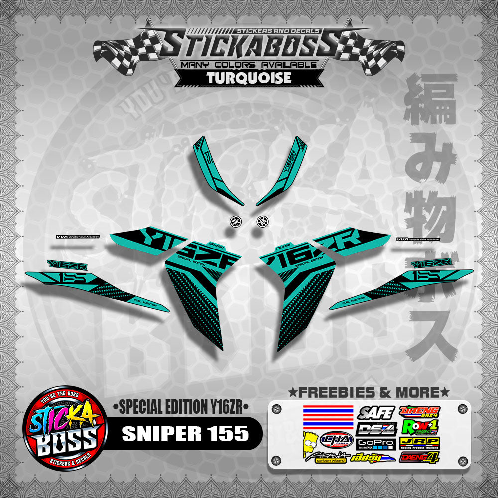SNIPER 155 MALAYSIAN DECALS ( SPECIAL EDITION Y16ZR )【WITH FREEBIES】 MALAYSIA CONCEPT
