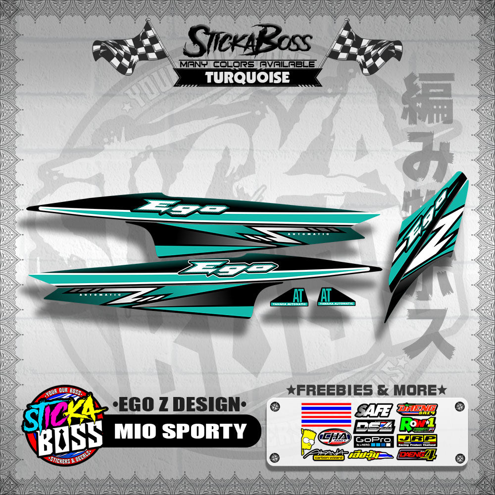 MIO SPORTY DECALS ( EGO Z DESIGN )【WITH FREEBIES】