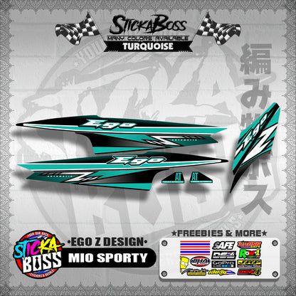 MIO SPORTY DECALS ( EGO Z DESIGN )【WITH FREEBIES】