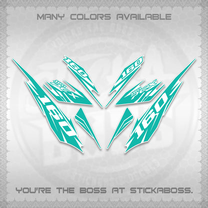 PCX 150 160 INDO FOR WHITE DECALS (2026 NEW 08 DESIGN) STICKER DECALS By STICKABOSS