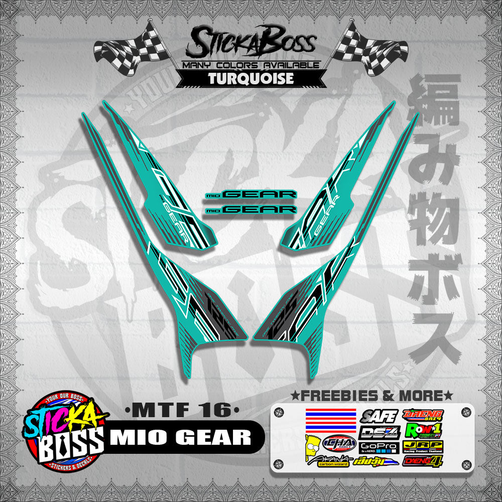 MIO GEAR DECALS ( MTF 16 )【WITH FREEBIES】