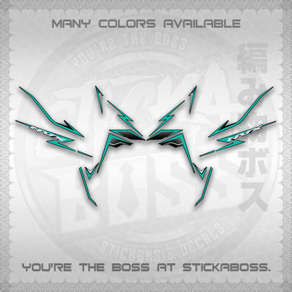 AEROX V3 NVX MALAY DECALS (HIBISCUS MOTIF) STICKER DECALS By STICKABOSS