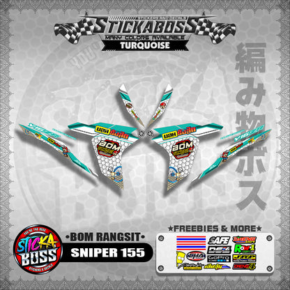 SNIPER 155 INDO DECALS ( BOM RANGSIT )【WITH FREEBIES】