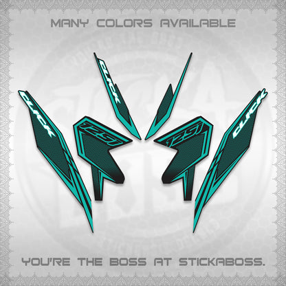CLICK 125 V3 DECALS (2026 LINE UP DESIGN) STICKER KITS By STICKABOSS