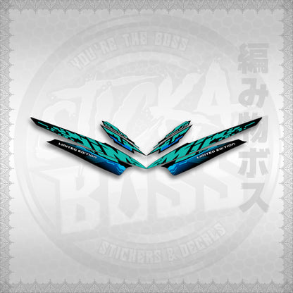 STICKER DECALS for MIO SPORTY (MSP25GLCO) By STICKABOSS (SOFIE LAMINATED WATERPROOF)