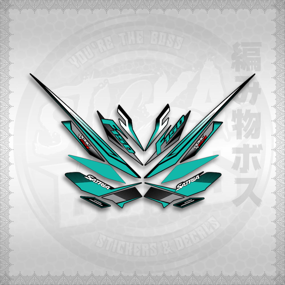 STICKER DECALS for RAIDER 150 FI THAI (RFISATH03DE) By STICKABOSS (SOFIE LAMINATED WATERPROOF)
