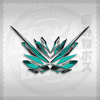 STICKER DECALS for RAIDER 150 FI THAI (RFISATH03DE) By STICKABOSS (SOFIE LAMINATED WATERPROOF)