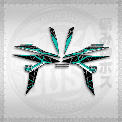 STICKER DECALS for SNIPER 155 MALAYSIAN (S155MICIY16) By STICKABOSS (SOFIE LAMINATED WATERPROOF)