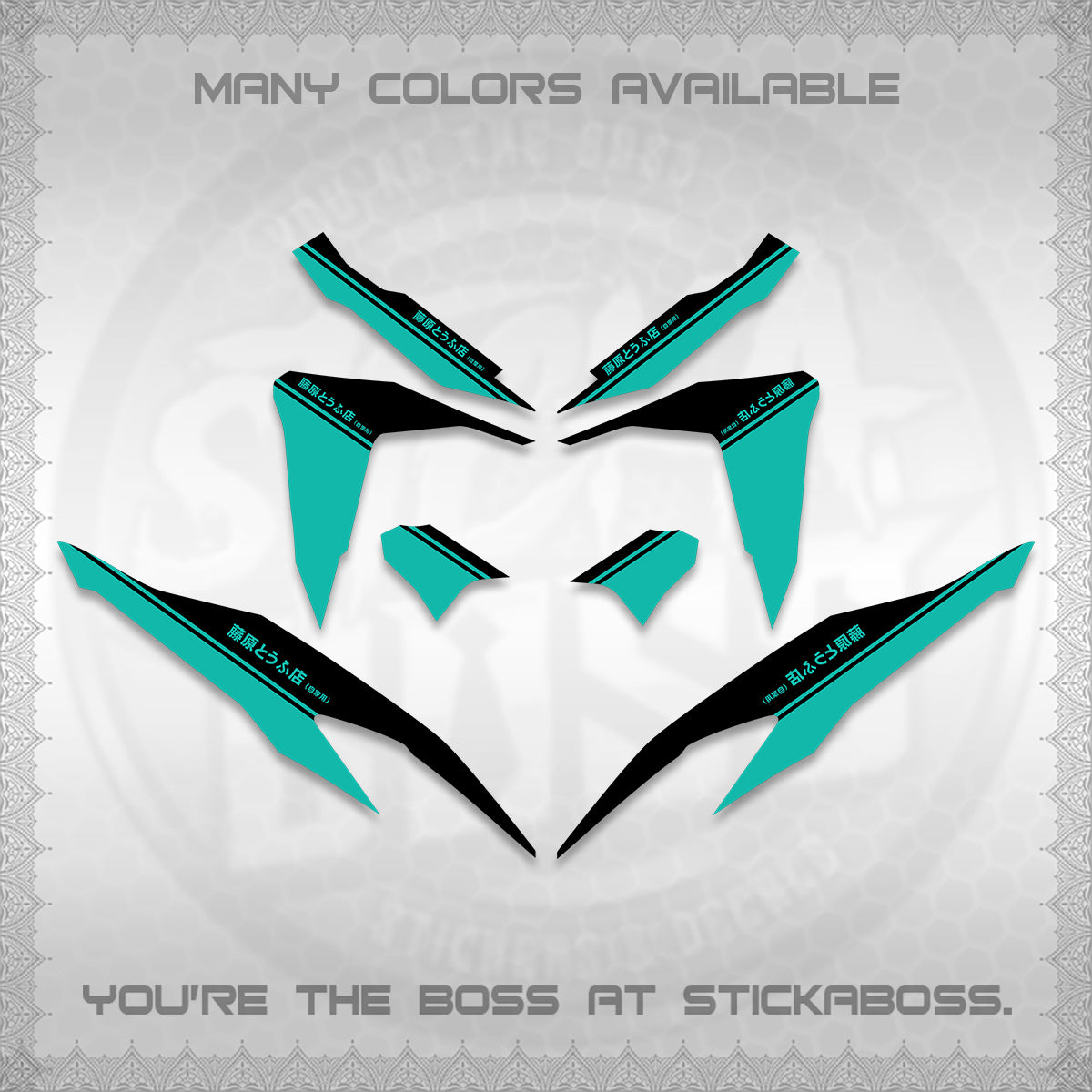 CLICK V2 DECALS (TRUENO STYLE DESIGN) STICKER KITS BY STICKABOSS