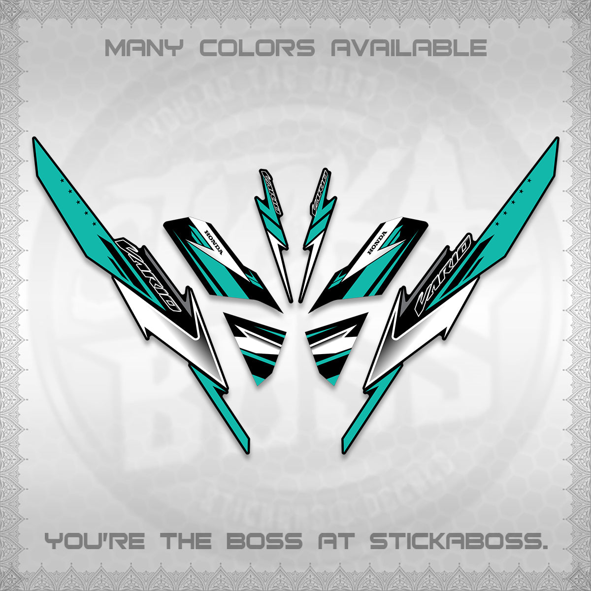 CLICK 125 V3 VARIO DECALS (2023 CUSTOM STYLE 01) STICKER KITS By STICKABOSS
