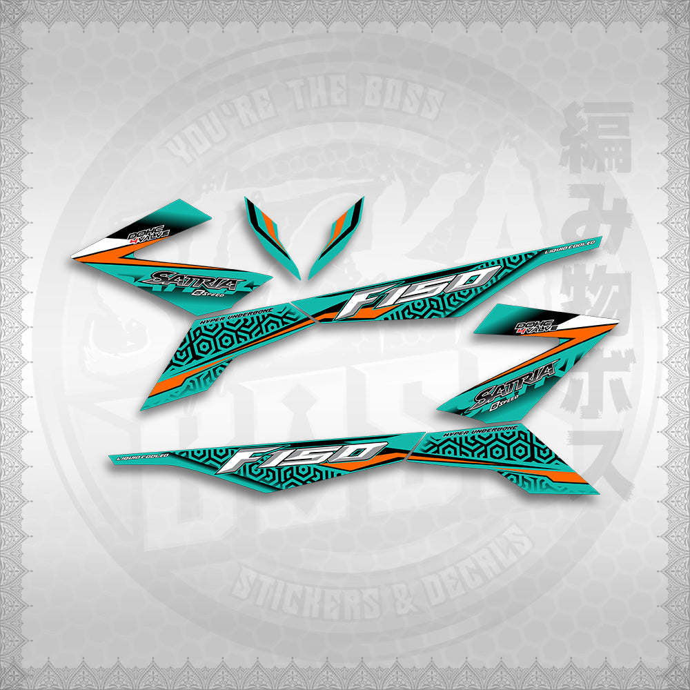 STICKER DECALS for RAIDER 150 Fi (RFIGRHESA) By STICKABOSS (SOFIE LAMINATED WATERPROOF)