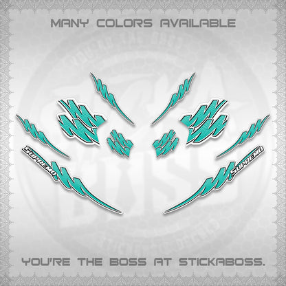 ADV 160 STRIPING FOR WHITE  (1 TONE PUTREA VIRDIAN)STICKER DECALS By STICKABOSS