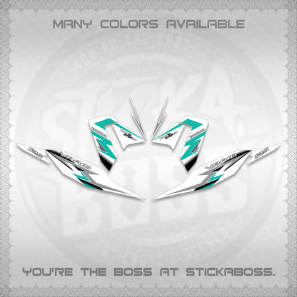 CLICK 125 V4 VARIO FOR WHITE DECALS (2026 VR0006 DESIGN) STICKER KITS BY STICKABOSS