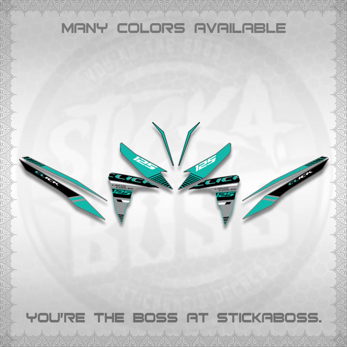 CLICK 125 V2 DECALS (2026 LIQUID COOLED DESIGN)STICKER DECALS BY STICKABOSS