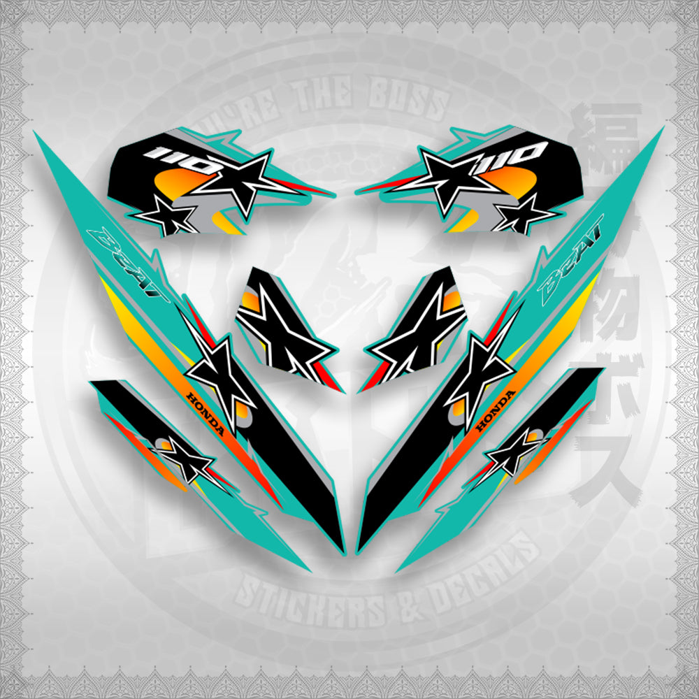 BEAT Fi V3 INDO CONCEPT ( TERBARU MOTIF ) STICKER DECALS By STICKABOSS