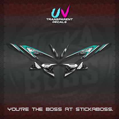 CLICK V2 UV TRANSPARENT DECALS (125-150 TRIBAL VIETNAM)STICKER DECALS By STICKABOSS
