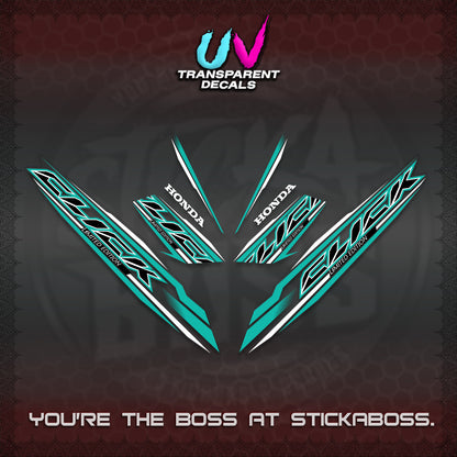 CLICK 125 V3 INDO UV TRANSPARENT DECALS (2024 SV 13-A2 STYLE) STICKER KITS By STICKABOSS