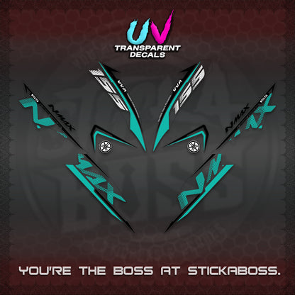 NMAX V1 THAI UV TRANSPARENT DECALS (2020 DESIGN) STICKER DECALS By STICKABOSS