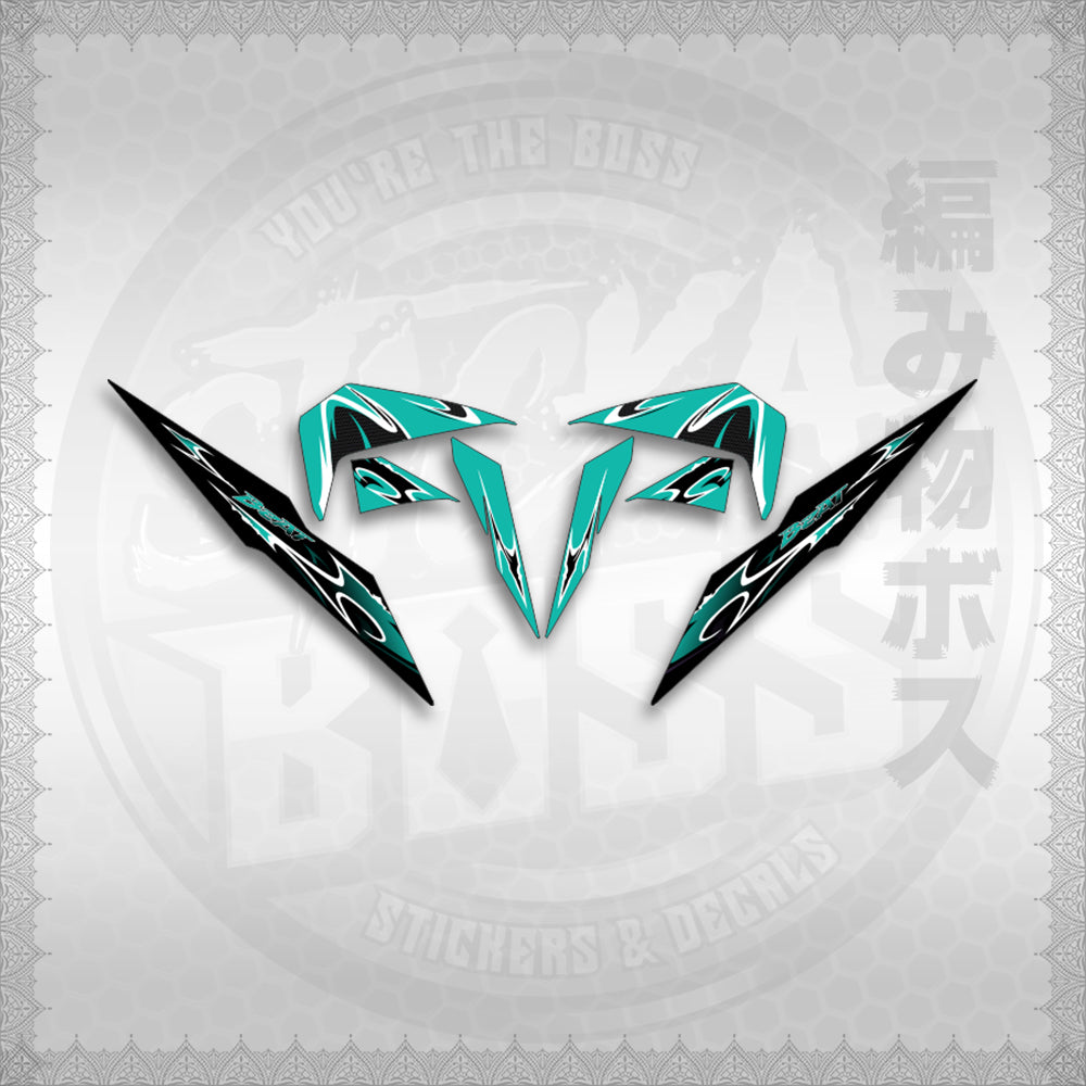 STICKER DECALS for BEAT FI V2 (BV225LENEMOHO) By STICKABOSS (SOFIE LAMINATED WATERPROOF)