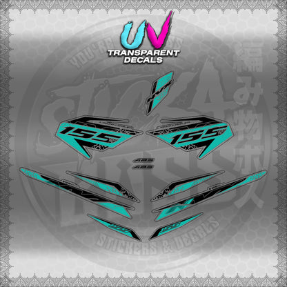 【PREMIUM UV PRINT】TRANSPARENT AEROX V3 ALPHA TURBO INDO (AV312TEDE)【WITH FREEBIES】