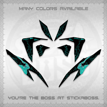 CLICK V2 DECALS (2026 2F2F SWIRL DESIGN) STICKER KITS BY STICKABOSS
