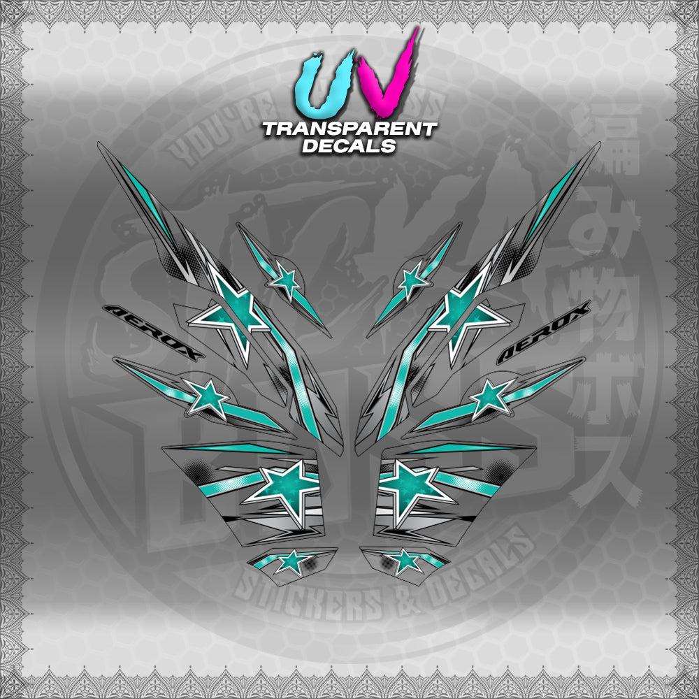 【PREMIUM UV PRINT】TRANSPARENT AEROX V3 ALPHA TURBO INDO (AV3LESTSE)【WITH FREEBIES】