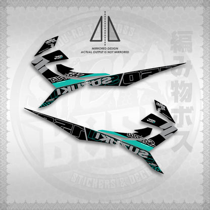 STICKER DECALS for RAIDER REBORN CARB 150 (RRCGPMA) By STICKABOSS (SOFIE LAMINATED WATERPROOF)