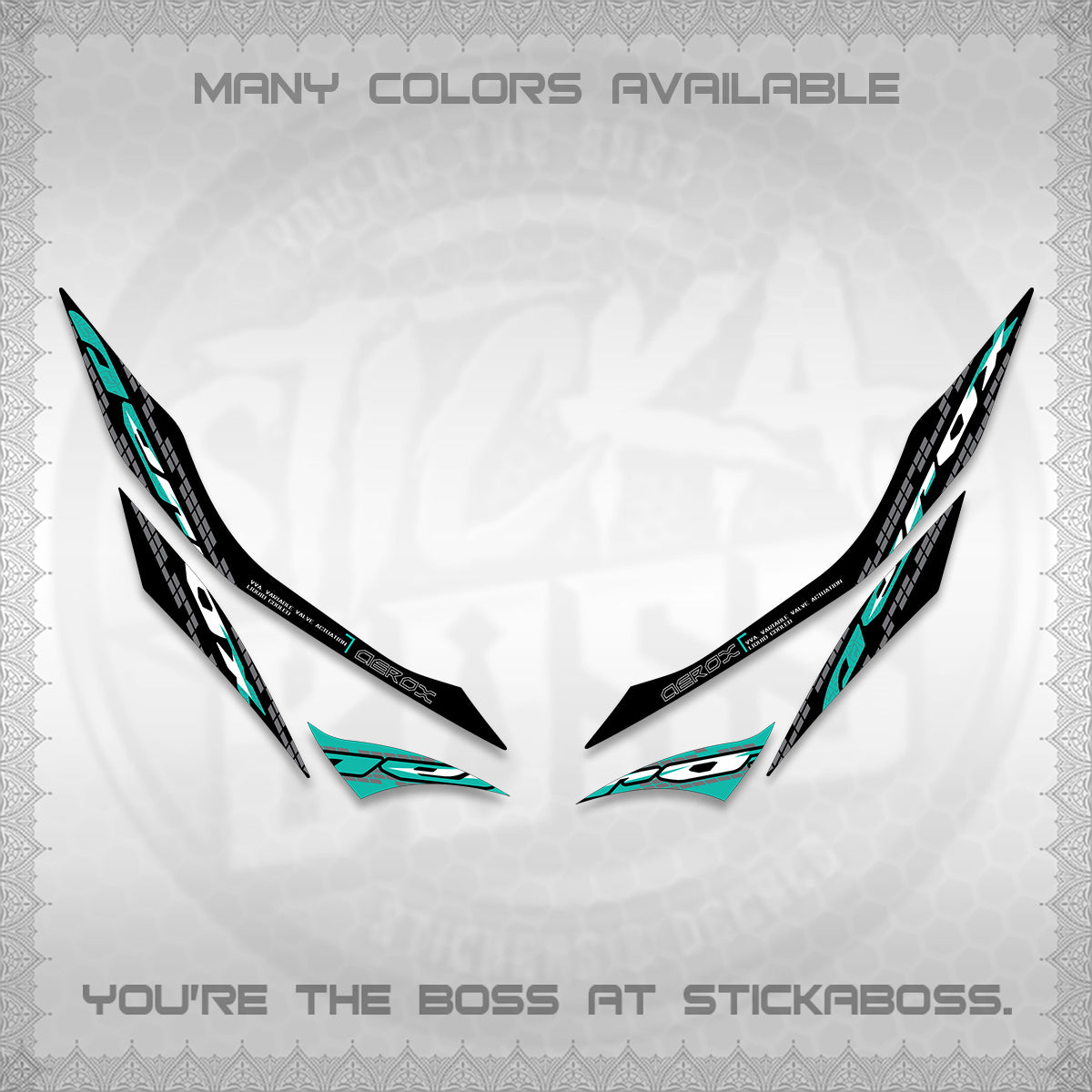 AEROX 155 V1 DECALS (NEW 2026 VORTEX) STICKER KITS BY STICKABOSS