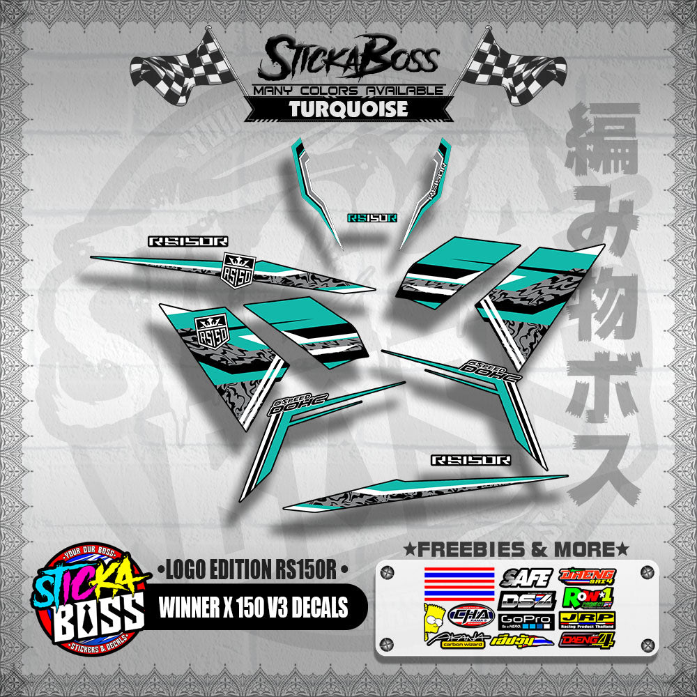 WINNER X 150 V3 DECALS ( LOGO EDITION RS150R )【WITH FREEBIES】