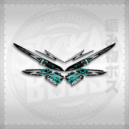 STICKER DECALS for AEROX 155 V1 MALAYSIAN (AV1STLASA) By STICKABOSS (SOFIE LAMINATED WATERPROOF)