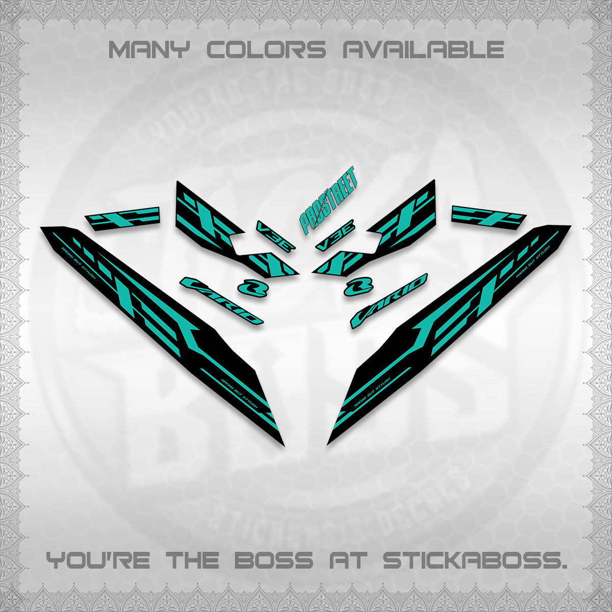 CLICK V3 VARIO DECALS (2026 V3E 001 DESIGN)STICKER DECALS By STICKABOSS