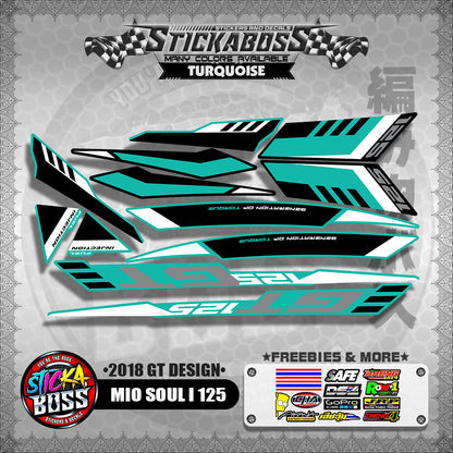 MIO SOUL i 125 DECALS ( 2018 GT DESIGN ) 【WITH FREEBIES】