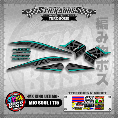 MIO SOUL I 115 STICKER DECALS ( MX KING ULTIMO )【WITH FREEBIES】