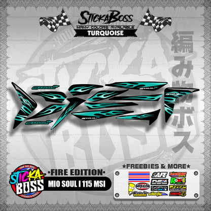MIO SOUL I 115 MSI DECALS ( FIRE EDITION )【WITH FREEBIES】