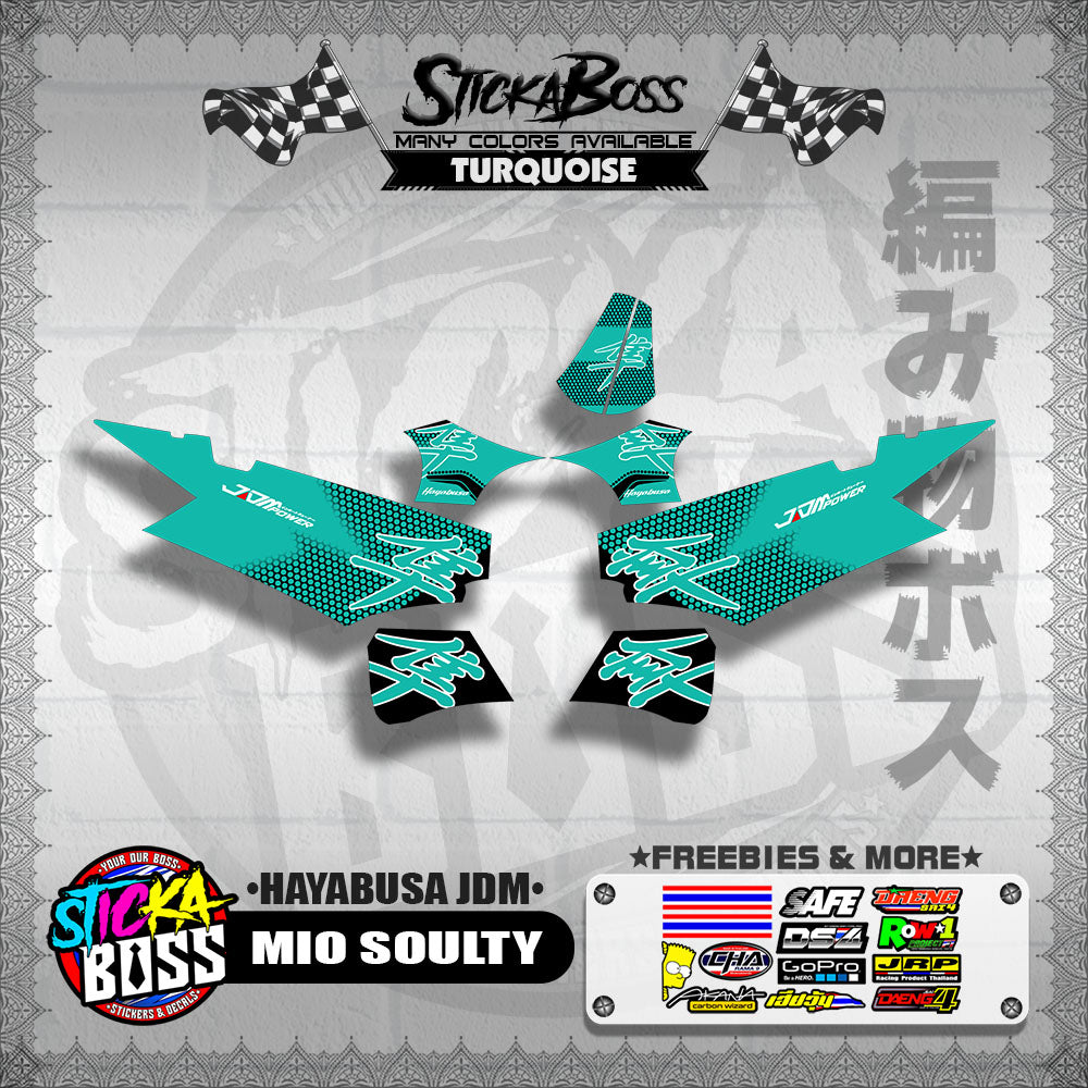 MIO SOULTY DECALS ( HAYABUSA JDM )【WITH FREEBIES】