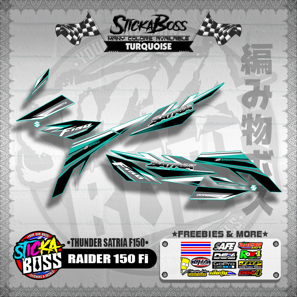 RAIDER 150 Fi DECALS ( THUNDER SATRIA F150 )【WITH FREEBIES】