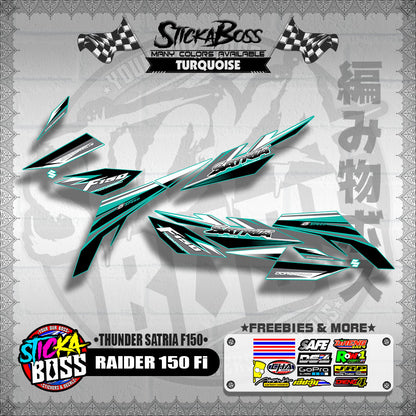 RAIDER 150 Fi DECALS ( THUNDER SATRIA F150 )【WITH FREEBIES】