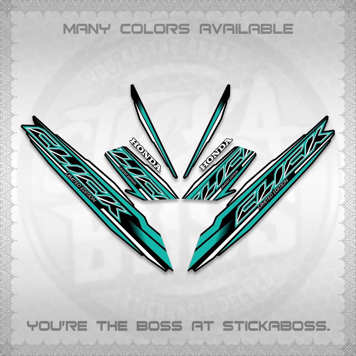 CLICK 125 V3 INDO DECALS (2024 SV 13-A2 STYLE) STICKER KITS By STICKABOSS