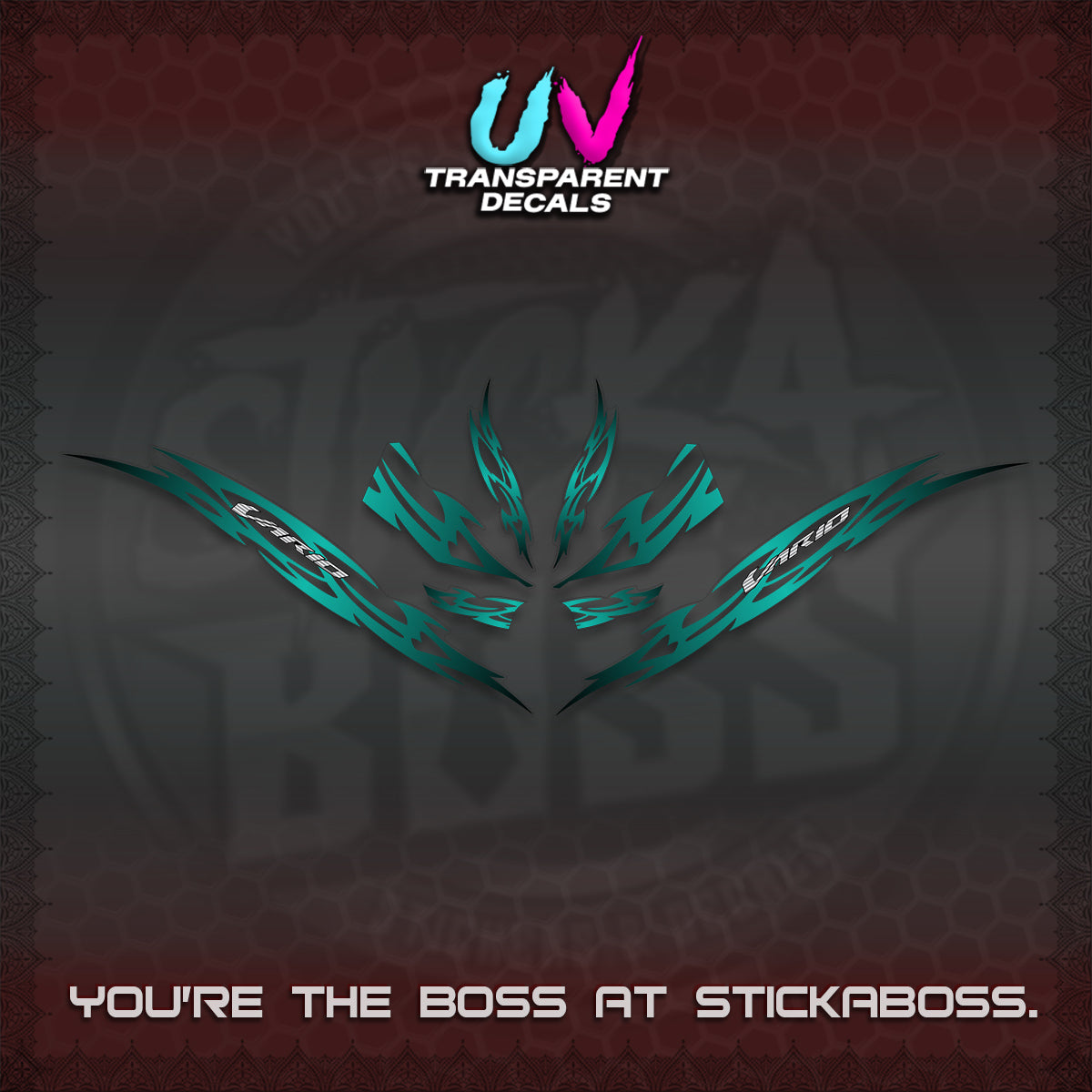 CLICK 125 V3 INDO VARIO UV TRANSPARENT DECALS (2026 NUSANTARA STRIPING) STICKER DECALS By STICKABOSS