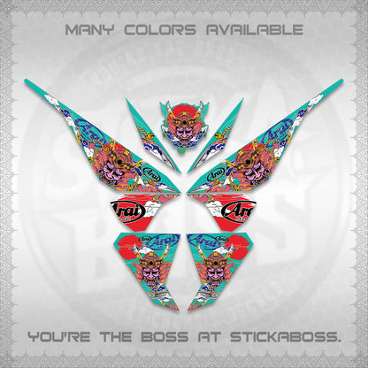 CLICK 125 V1 VARIO DECALS (2026 NEW SAMURAI MOTIF) STICKER KITS BY STICKABOSS