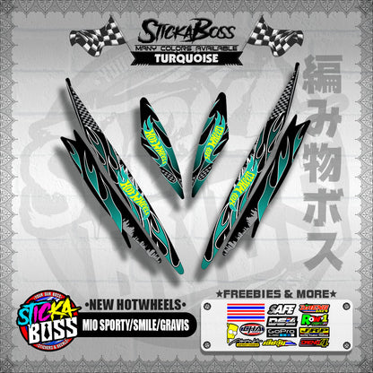 MIO SPORTY / SMILE / GRAVIS DECALS ( NEW HOTWHEELS )