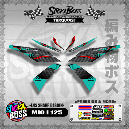 MIO I 125 DECALS ( LNS SHARP DESIGN )【WITH FREEBIES】