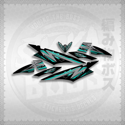 MIO SOUL I STRIPING CARBURETOR STICKER DECALS By STICKABOSS (SOFIE LAMINATED WATERPROOF)