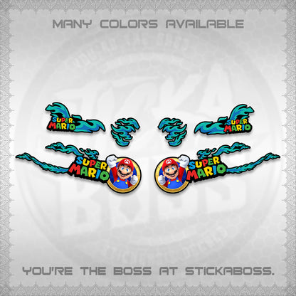 FAZZIO DECALS (FLAMES 02 SUPER-M MOTIF) STICKER KITS BY STICKABOSS